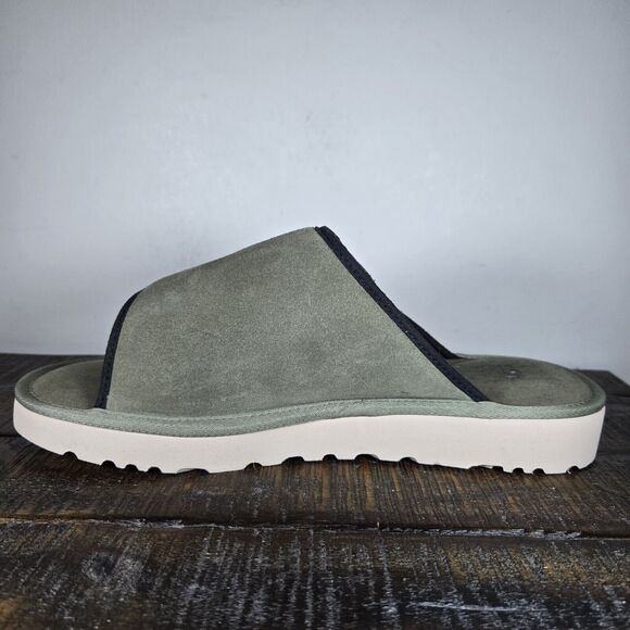 UGG Goldencoast Strap Mens Size 12 Slide Slippers Platform Shoes Green - Picture 6 of 11